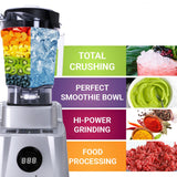 3 in 1 High Performance Turbocrush Blender With Digital Presets - Silver