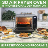 All in one Large Capacity Professional Dehydrator  & Air Fryer Oven -25Q