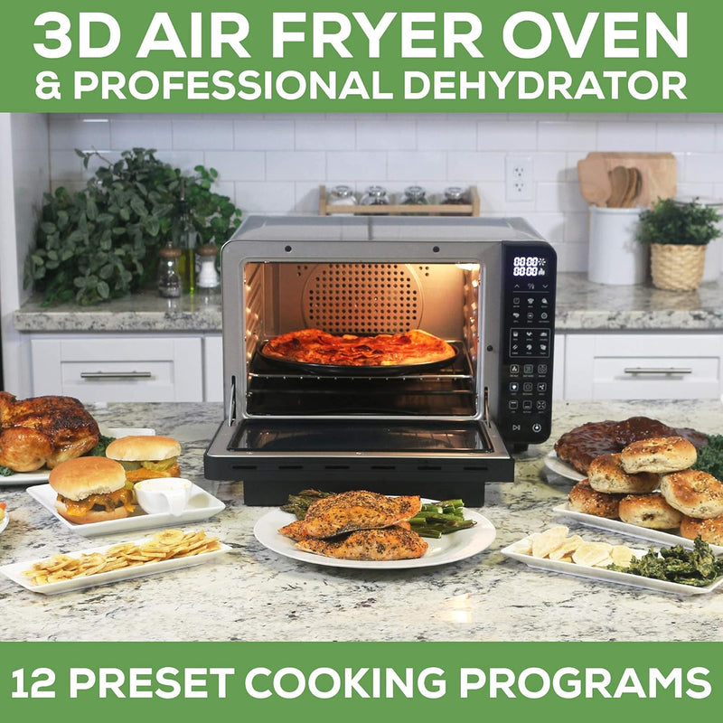 All in one Large Capacity Professional Dehydrator  & Air Fryer Oven -25Q