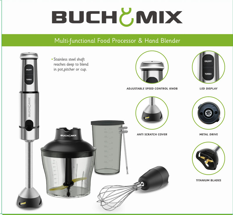 Multi function Food Chopper With Turbo Stick Immersion blender CANADA ONLY