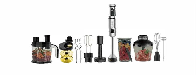 12 IN 1  Food processor with Turbo Stick Immersion Blender