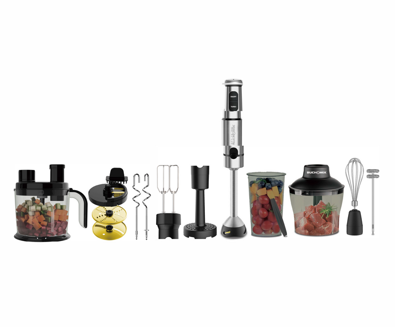 12 IN 1  Food processor with Turbo Stick Immersion Blender